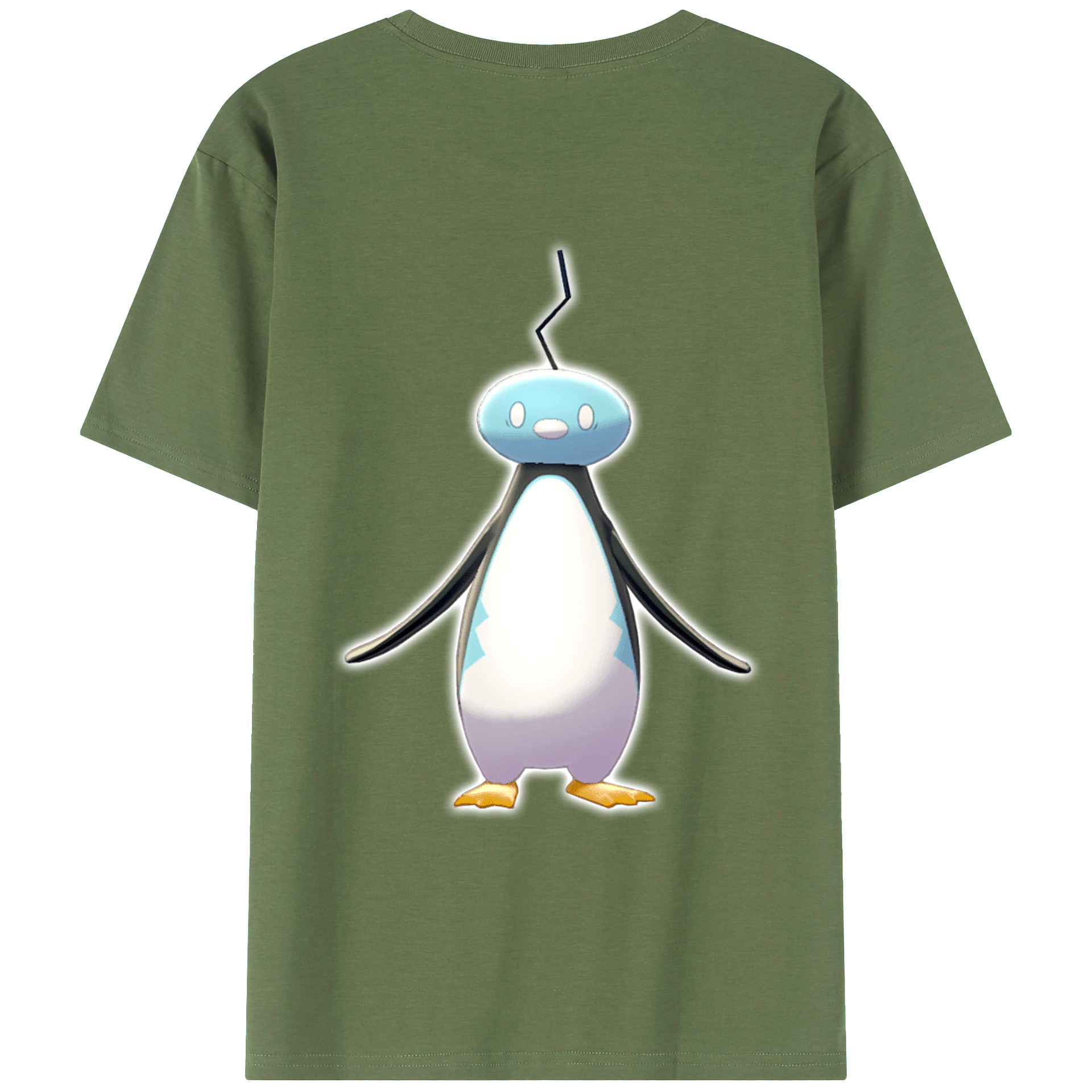 （画像用） ポケットモンスター Pokémon 綿100％ メンズ半袖Tシャツ（バックプリント） 通気性